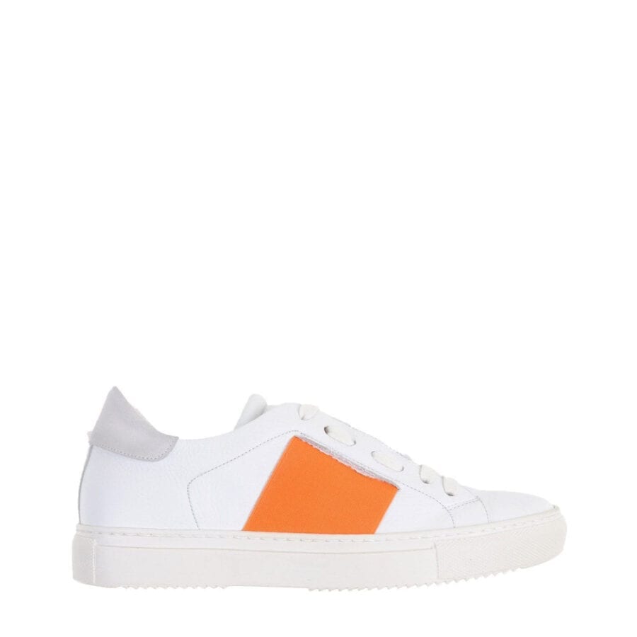 Sharkina-vitello-Bianco-elastico-Arancio-vista-laterale
