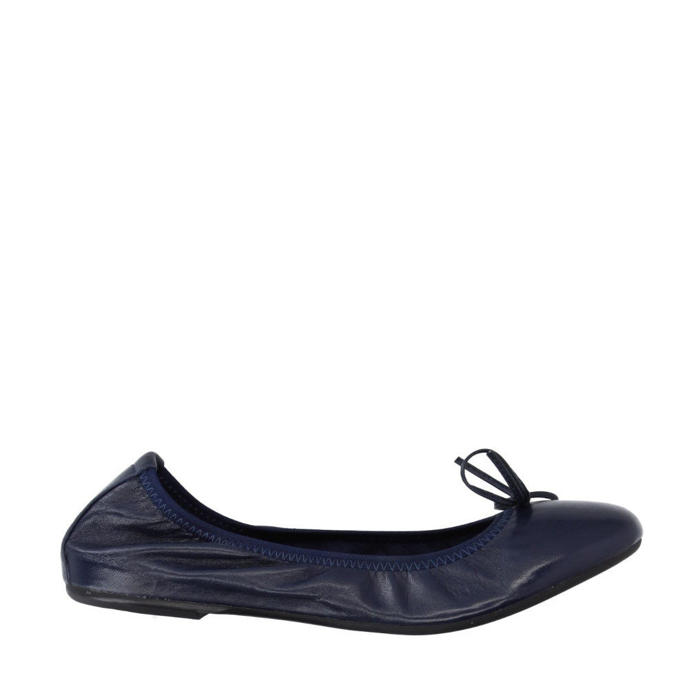 CATHERINE-ballerina-vista-laterale-singola-nappa-blu-navy