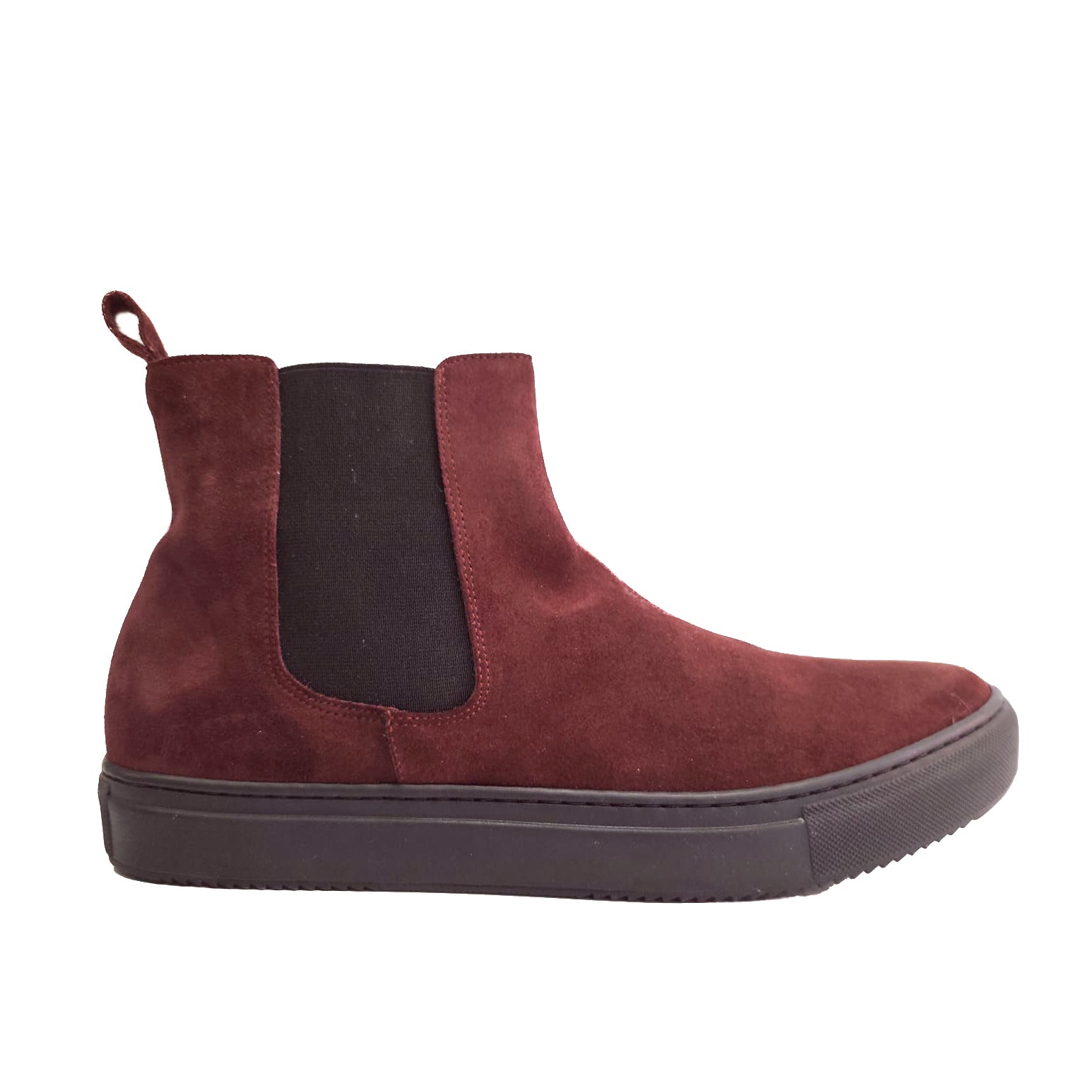 ANDERE-beatles-basso-vista-laterale-singola-camoscio-bordeaux