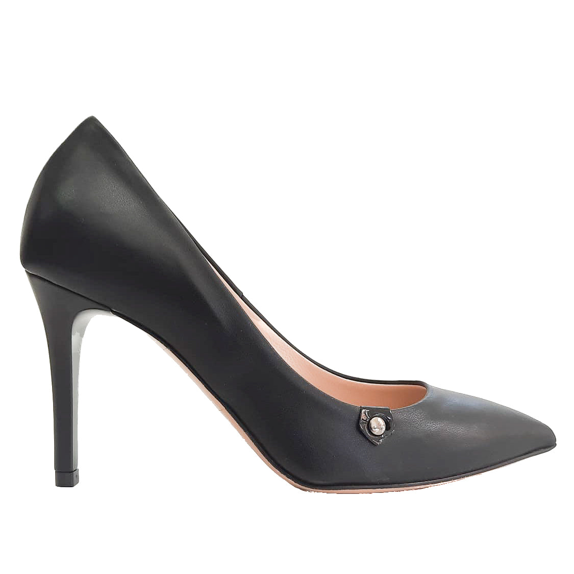 LETY-decollete-vista-laterale-singola-nappa-nera-made-in-italy