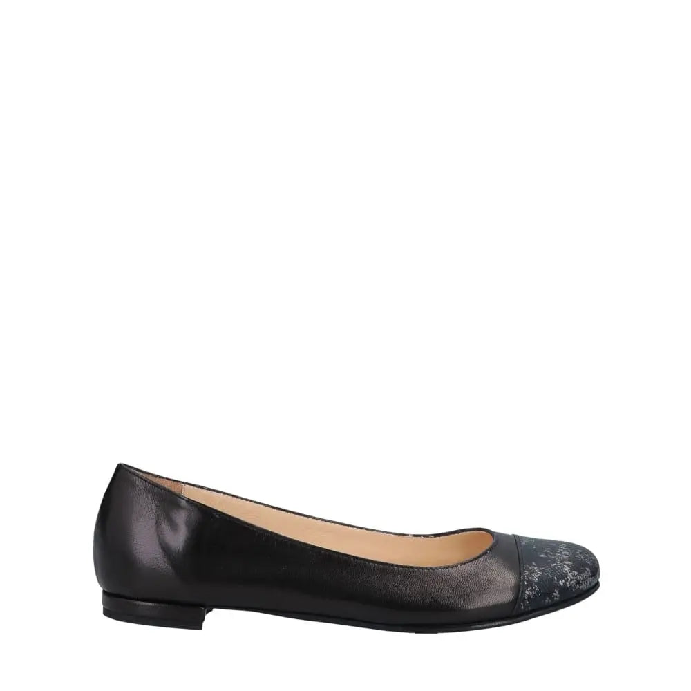 MAMADRAGUE-ballerina-vista-laterale-nappa-rettile-nero