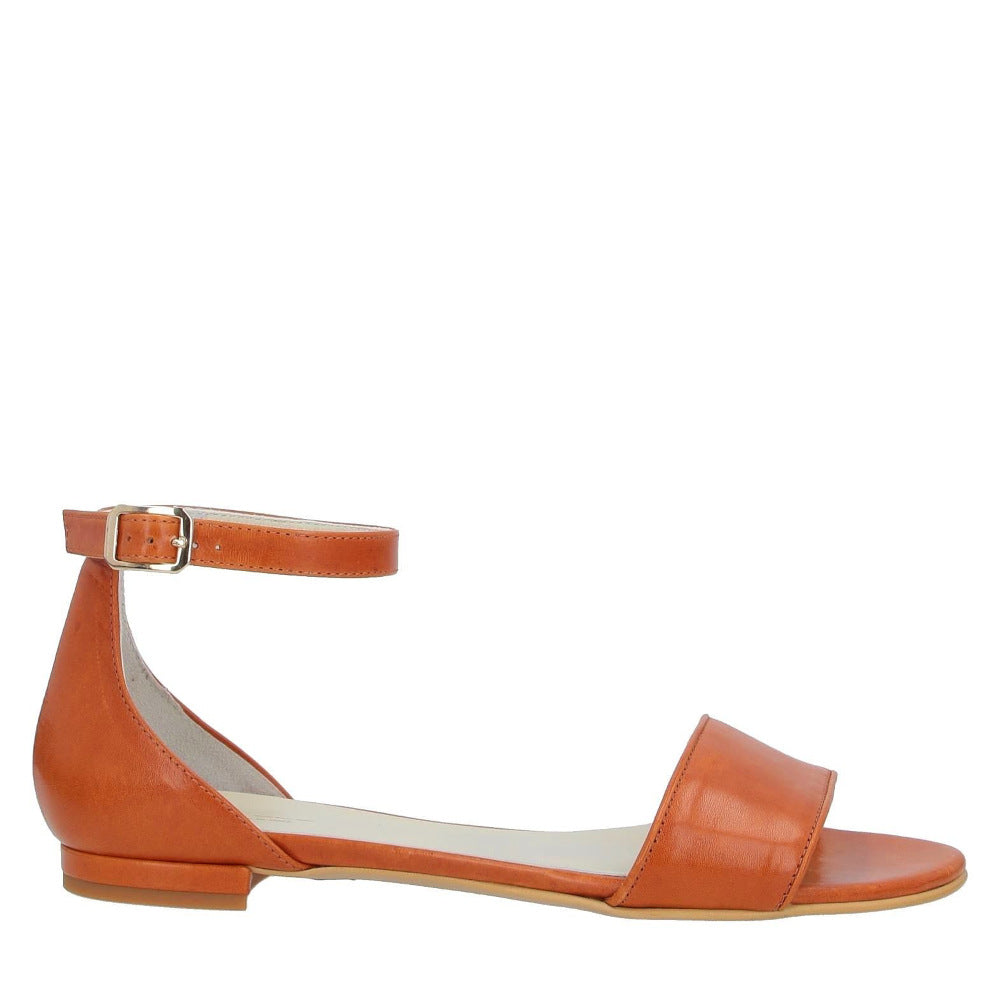 LORRAINE-sandalo-vista-laterale-singolo-vitello-cuoio