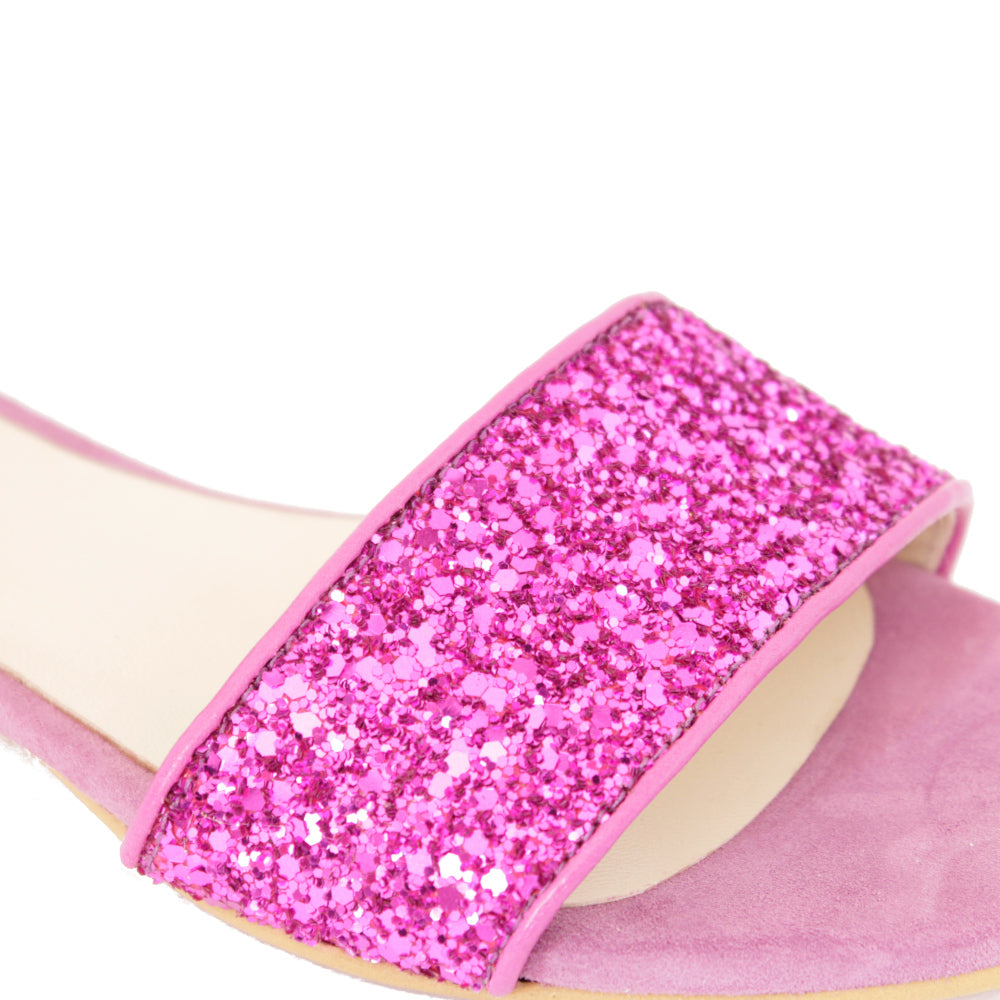 BERENICE-sandalo-vista-fascia-singola-nappa-glitter-magenta