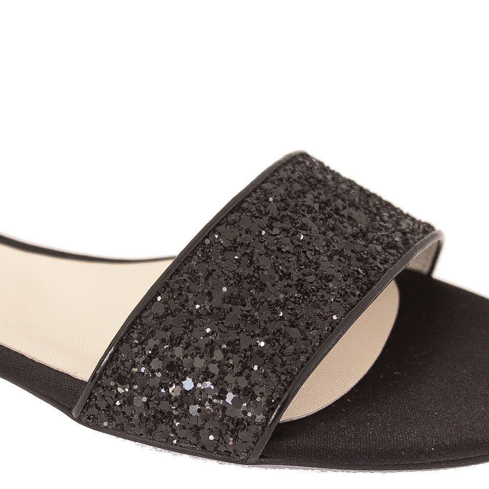 BERENICE-sandalo-basso-vista-fascia-singolo-vernice-glitter-nero