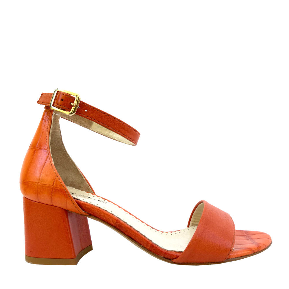CANDICE-sandalo-tacco-largo-vista-laterale-singolo-nappa-cocco-arancione