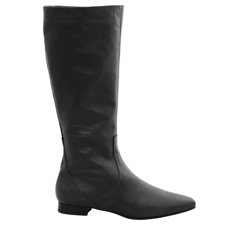 IDOIA-stivale-vista-laterale-singola-esterna-vitello-nero