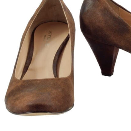 MASSINE-decollete-vista-punta-tallone-camoscio-ingrassato-marrone