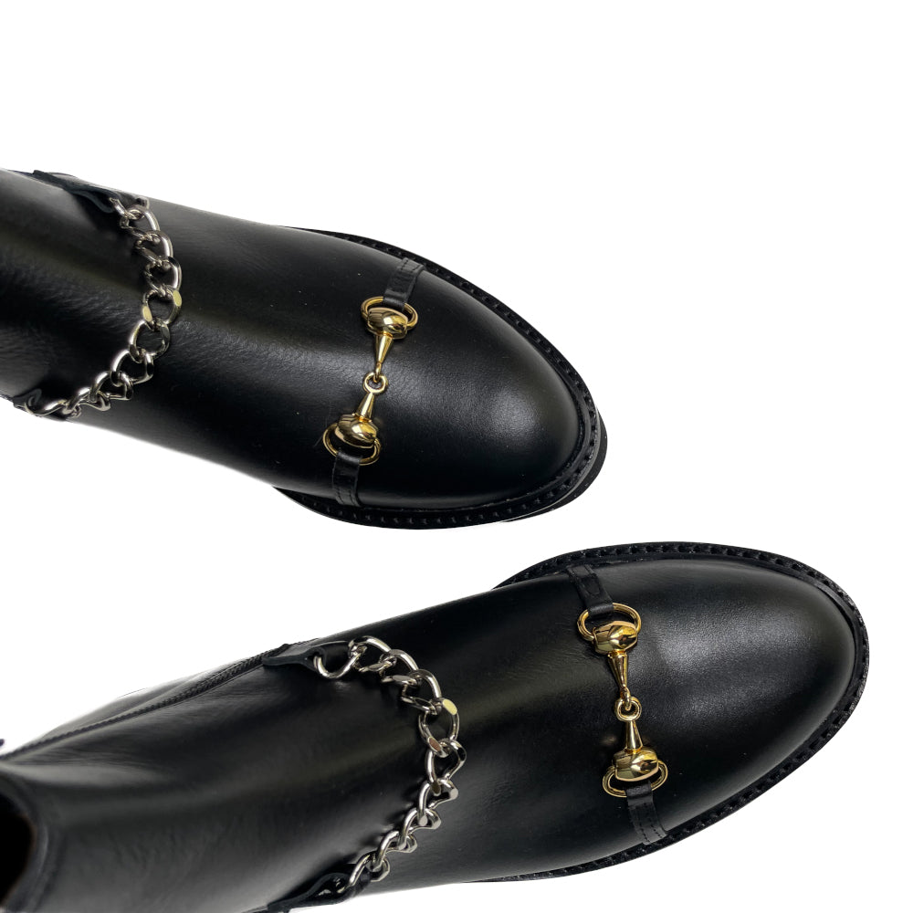 Victoire-AC-beatles-vista-punta-accessorio-paio-vitello-nero