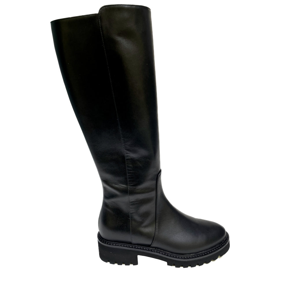 VANILLE-stivale-vista-laterale-singolo-vitello-nero