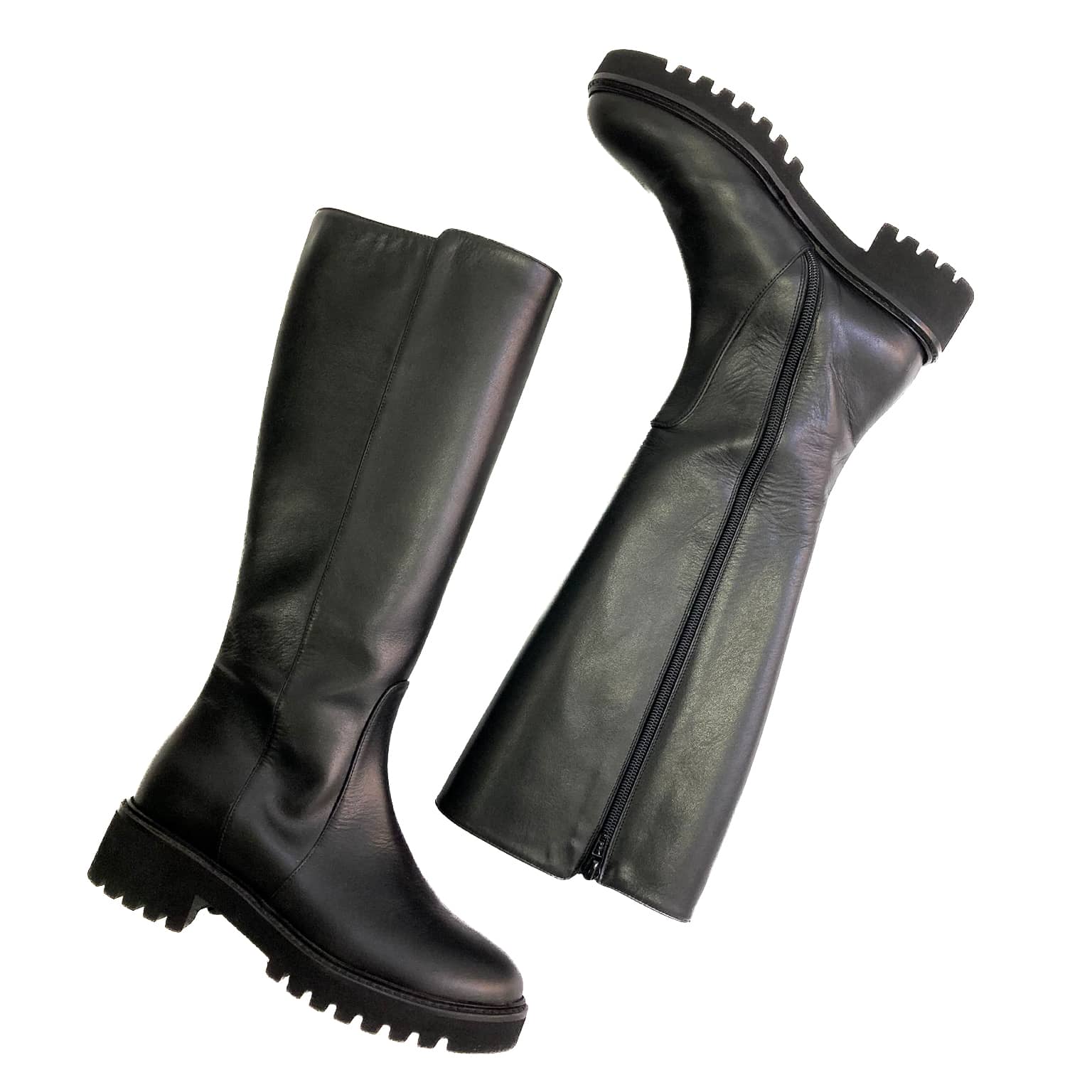 VANILLE-stivale-vista-sopra-paio-esterno-interno-vitello-nero