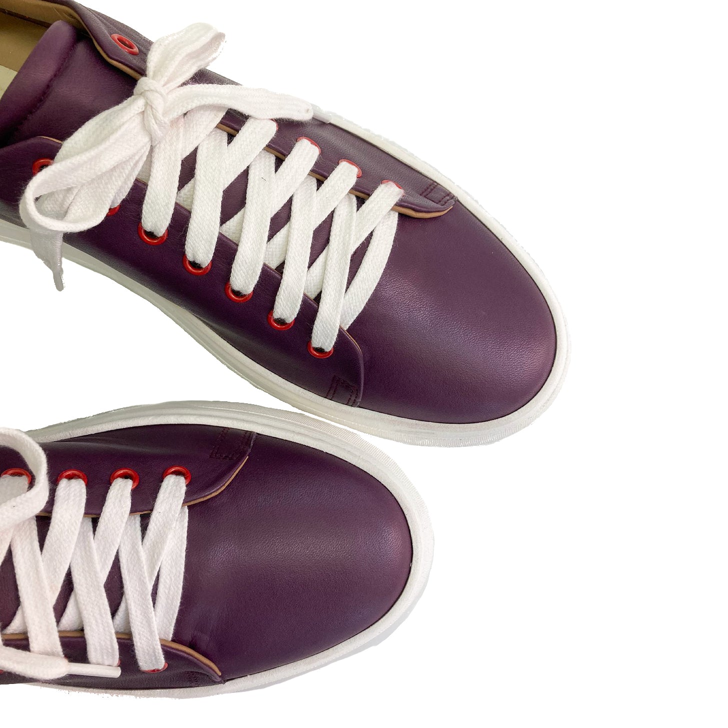 VALERIE-sneakers-vista-punta-sopra-nappa-prugna-laminato-rosso