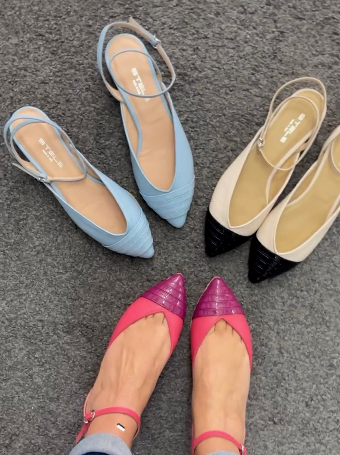 MEGAN-slingback-ballerina-vista-3-colori-nappa-panna-vernice-nera