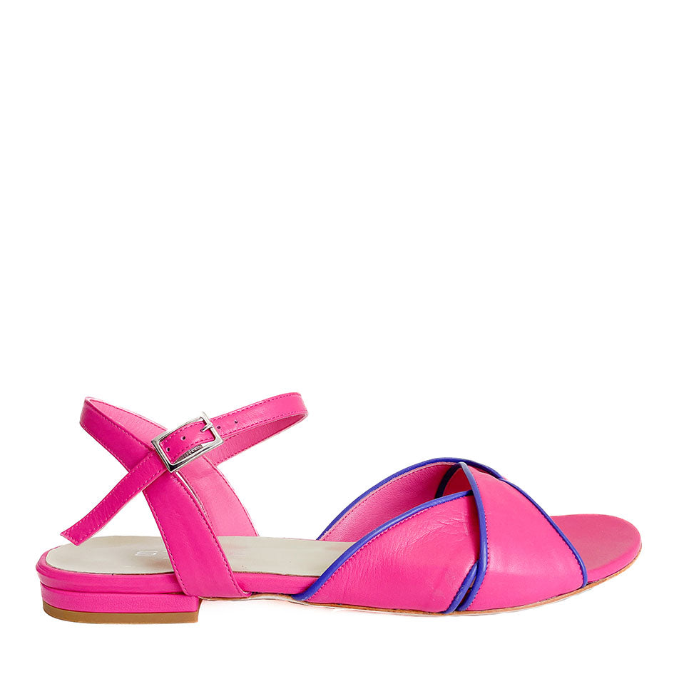 MAGNOLIA-sandalo-vista-laterale-singola-nappa-fucsia-nappa-viola