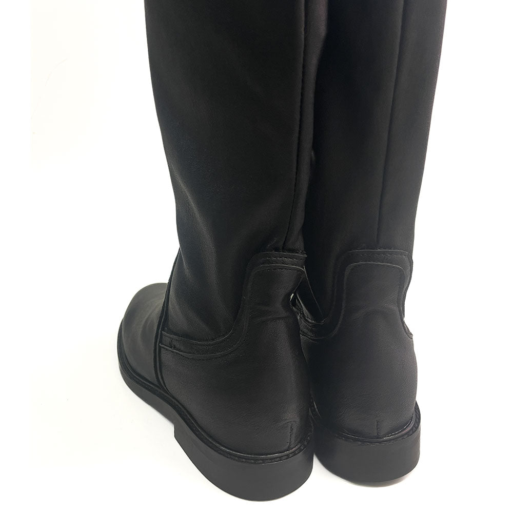 VALENCIA-stivale-alto-punta-tallone-dietro-paio-vitello-stretch-nero