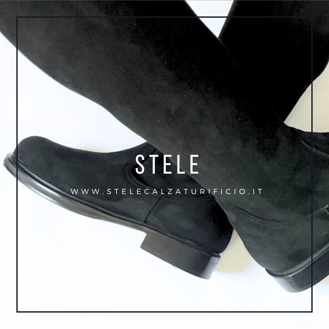 LEONORA-stivale-vista-paio-incrociao-camoscio-stretch-nero