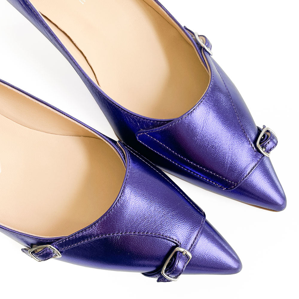 ANVERSA-decollete-vista-punta-sopra-laminato-viola-tacco-3,5