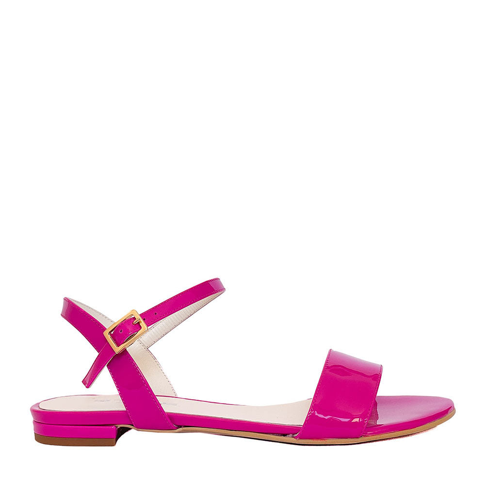 ITACA-sandalo-vista-laterale-singola-vernice-fucsia