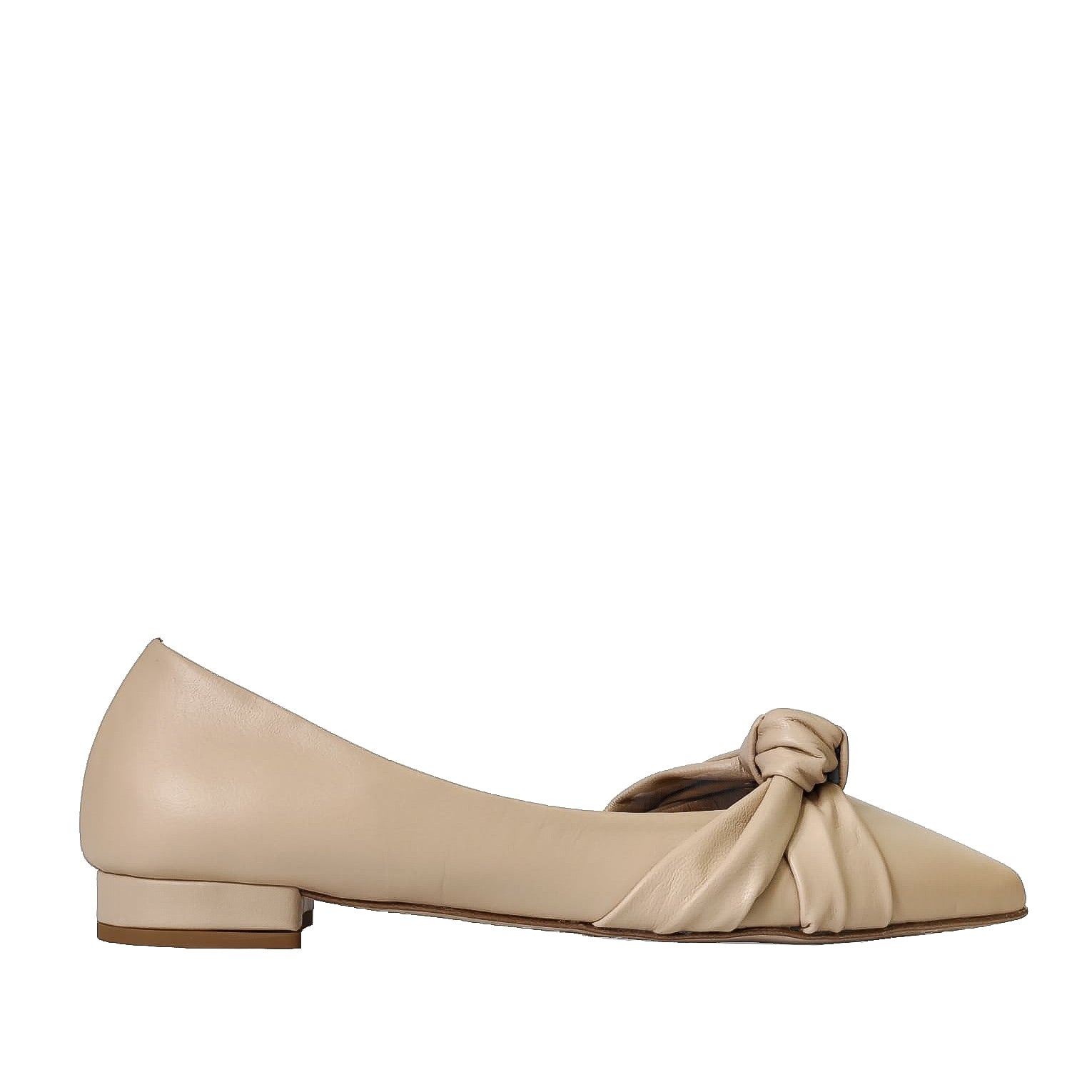 MALIBU-ballerina-con-nodo-vista-laterale-singola-nappa-sabbia