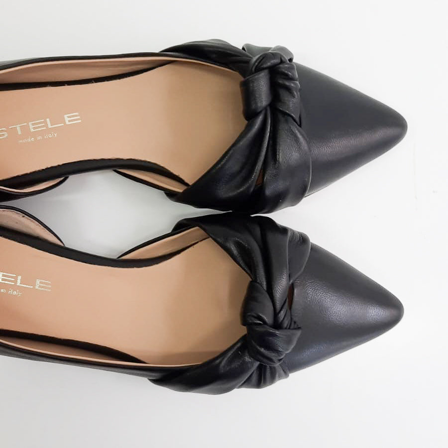 MALIBU-ballerina-con-nodo-vista-punta-lato-sinistro-nappa-nera