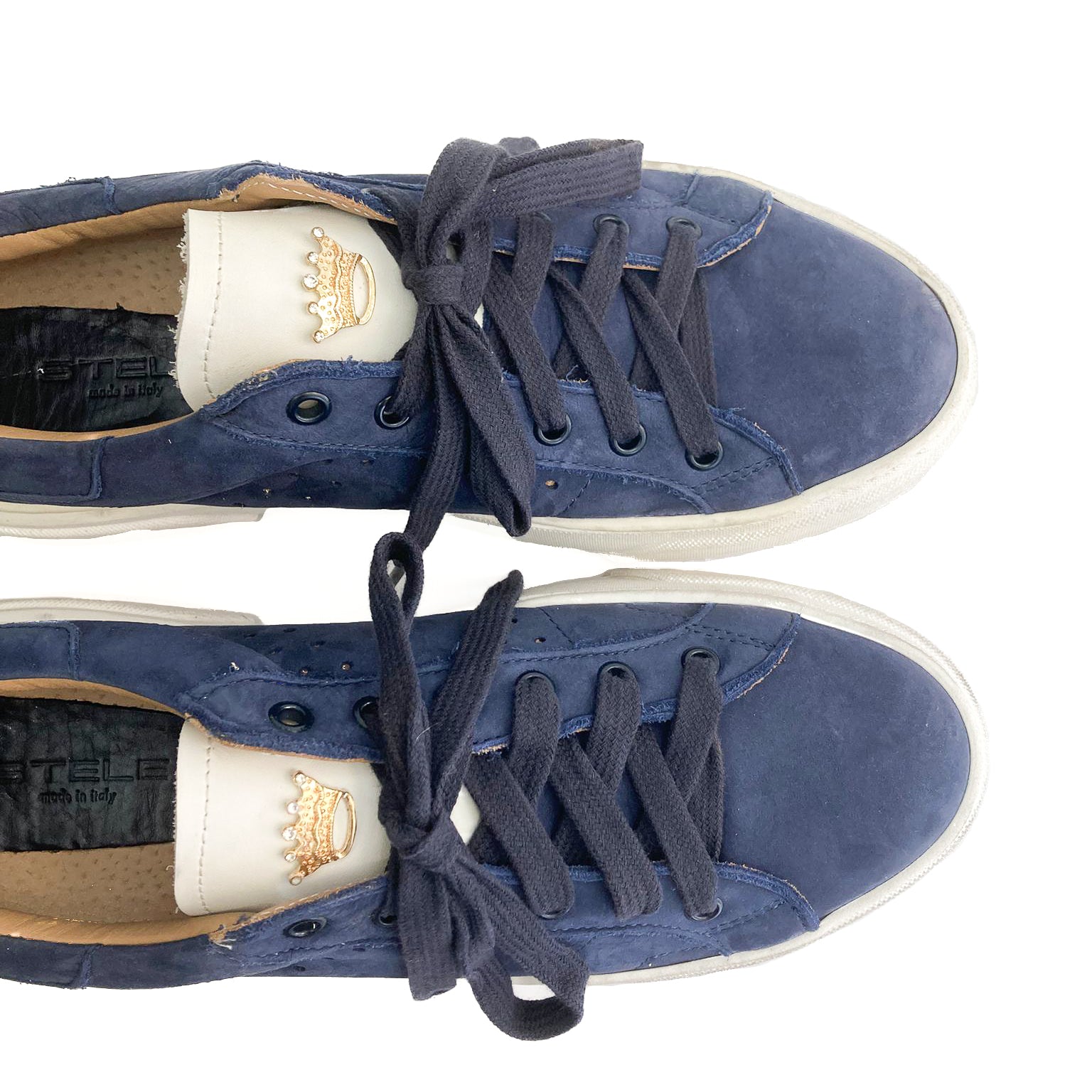 TIARA-sneakers-vista-punta-paio-camoscio-blu-vitello-bianco