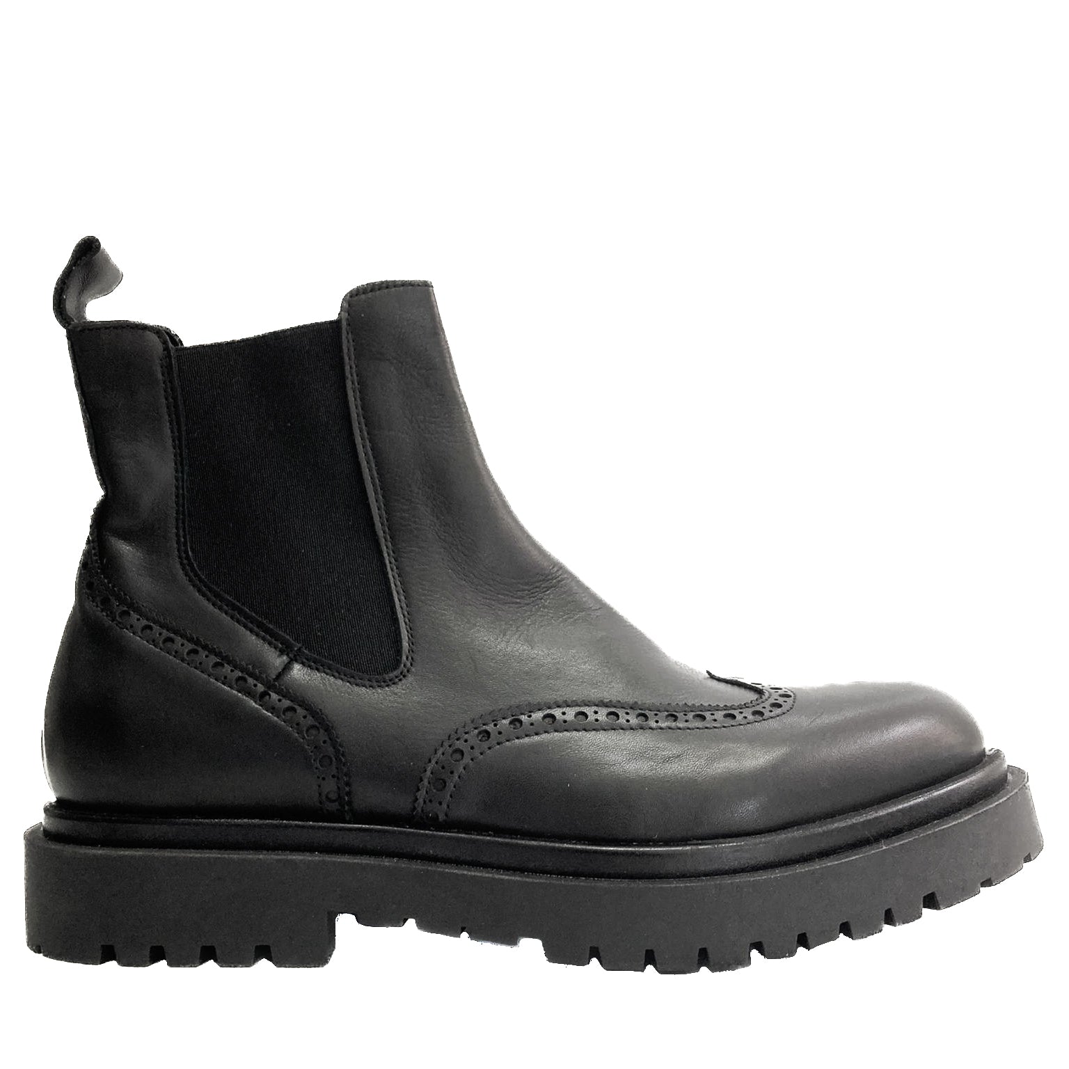 Lia-beatles-caviglia-vista-laterale-singolo-vitello-nero