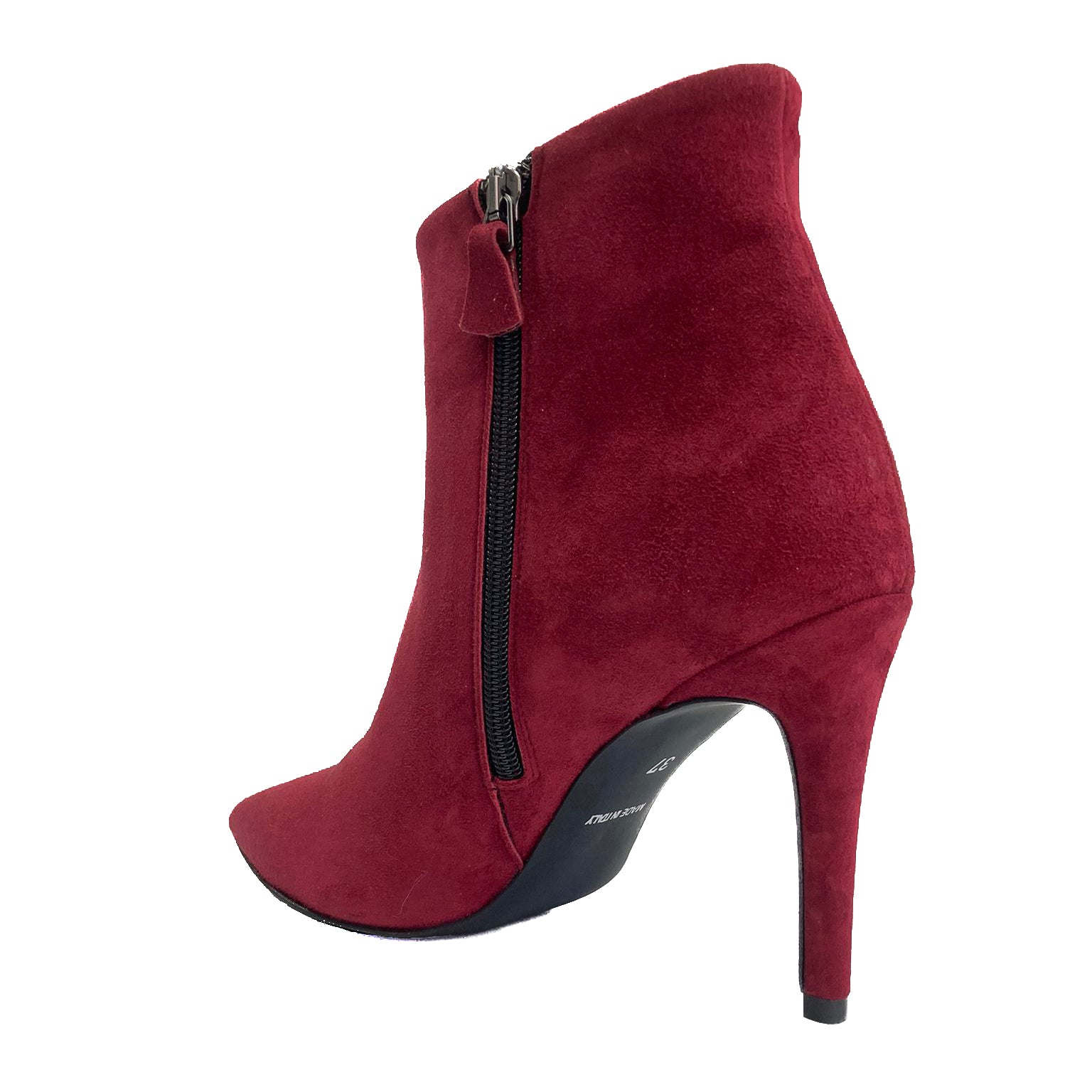 CLOE-tronchetto-stivaletto-vista-tallone-singola-camoscio-rubino