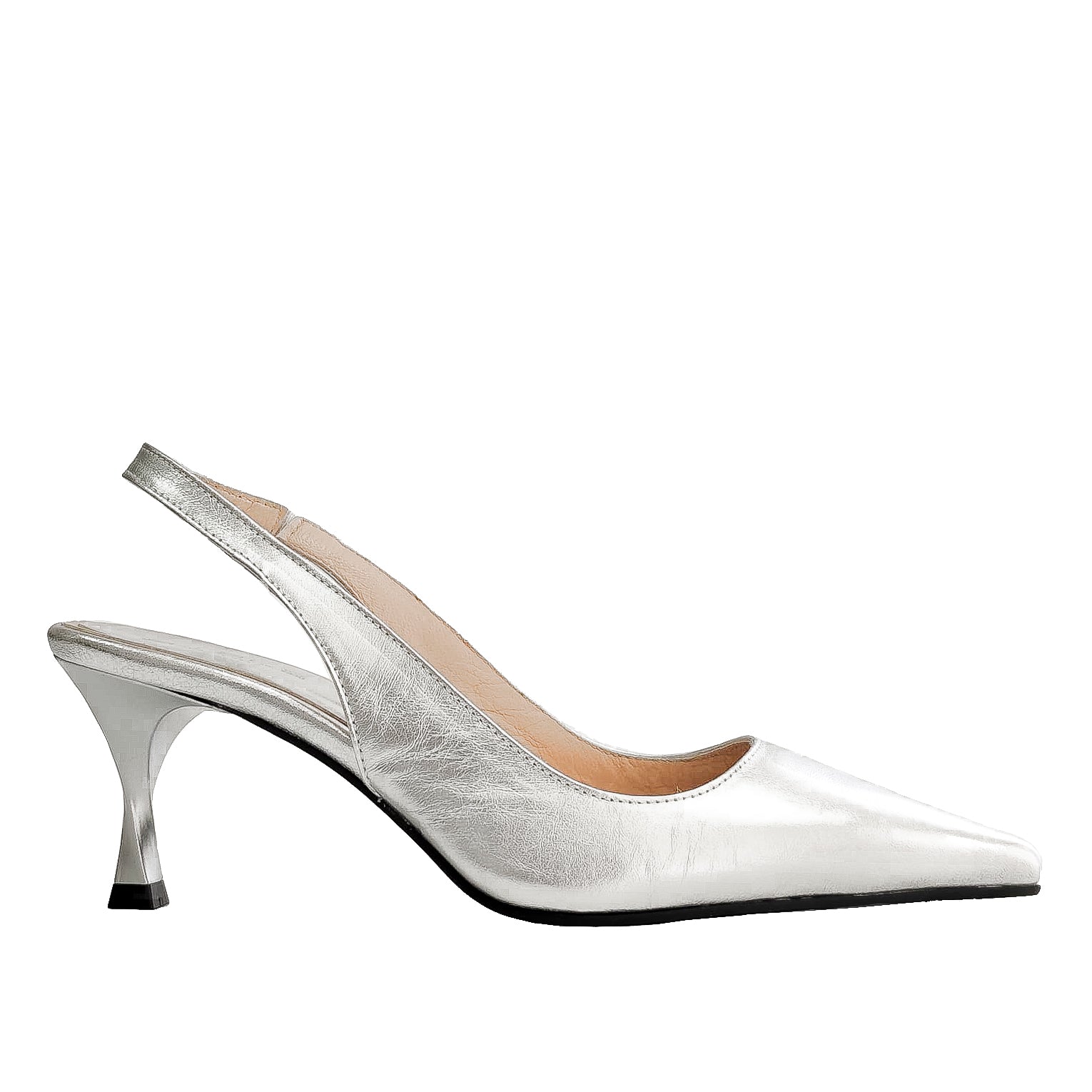 AGOSTINA-slingback-chanel-vista-laterale-singola-laminato-platino