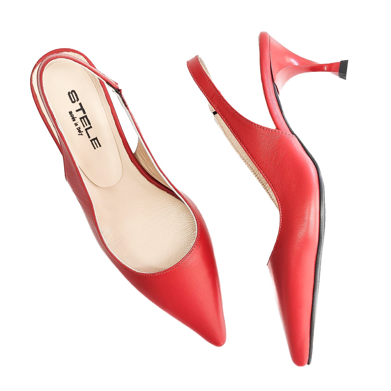 AGOSTINA-slingback-chanel-vista-punta-e-laterale-sopra-paio-nappa-rossa