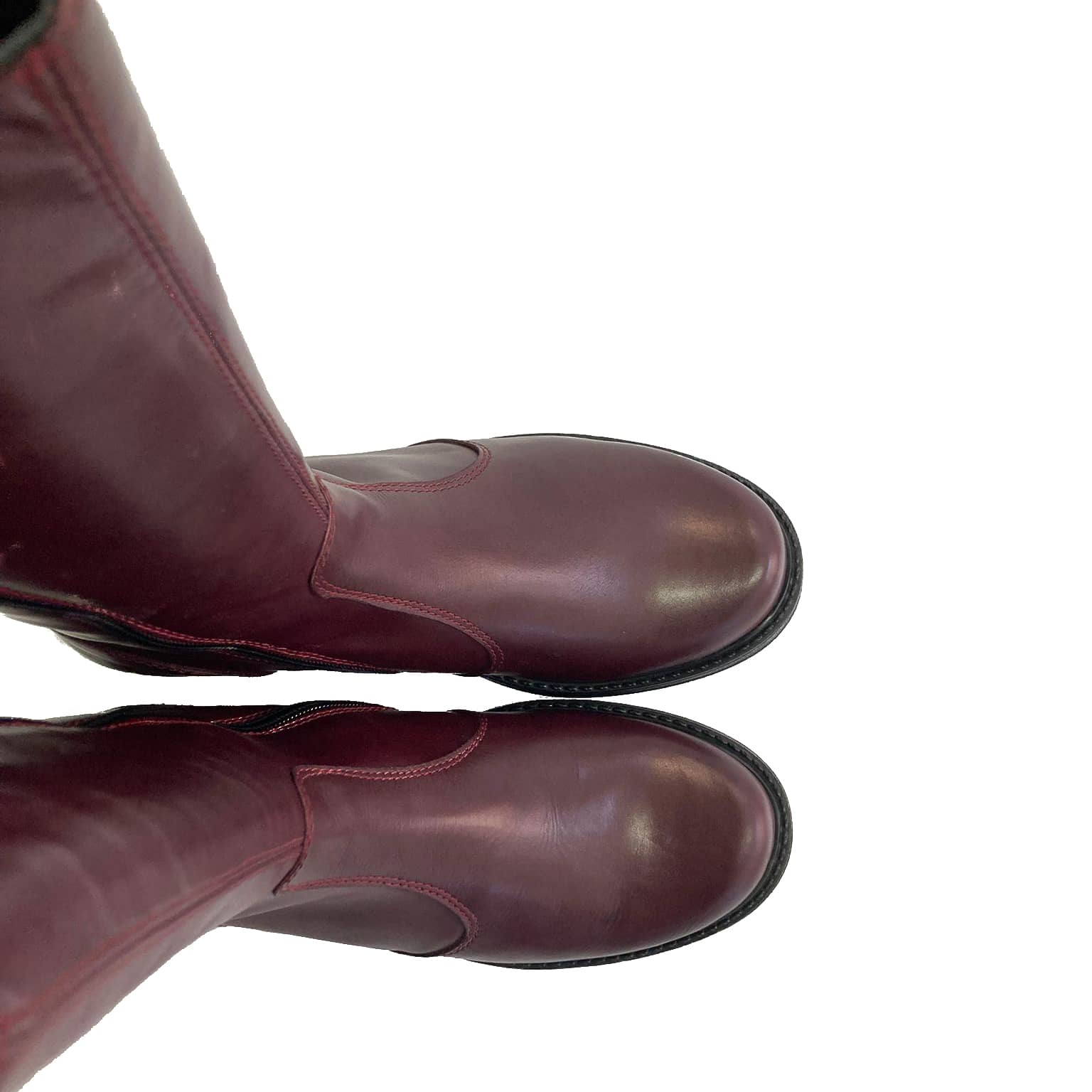INOCENCIA-stivale-vista-punta-sopra-paio-vitello-bordeaux