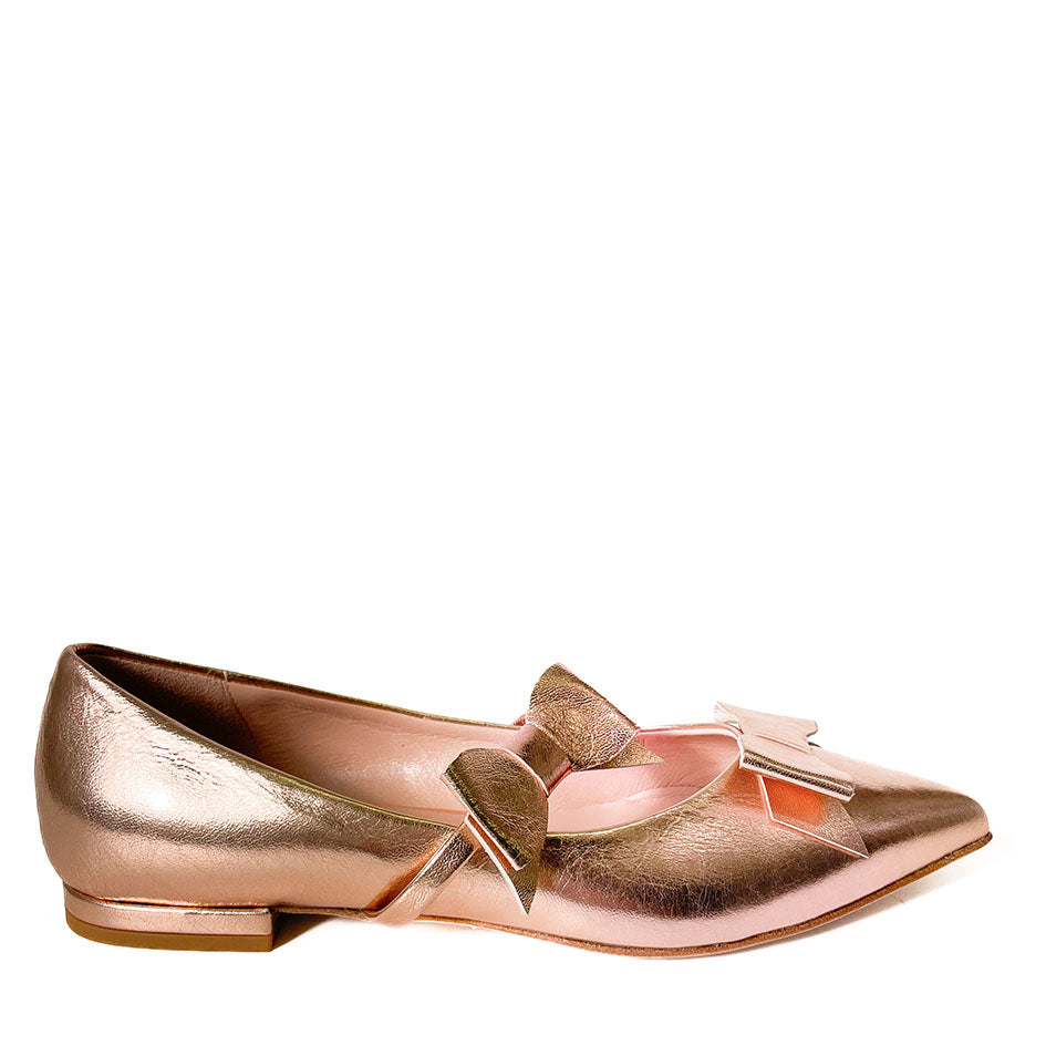 ANEMONE-ballerina-vista-laterale-laminato-rame