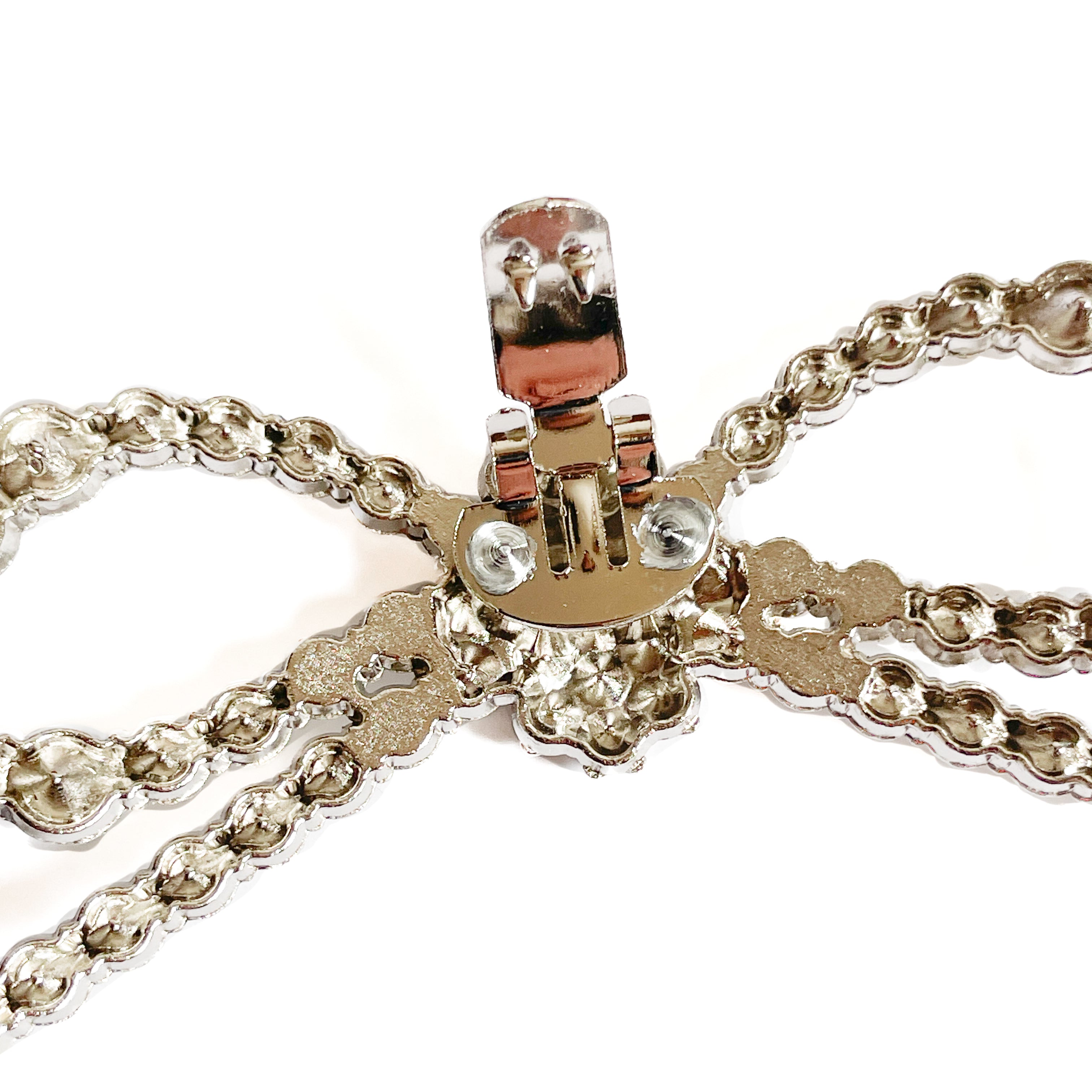 BOW-STRASS-accessori-fiocco-vista-clip-metallo-argento-strass-cry
