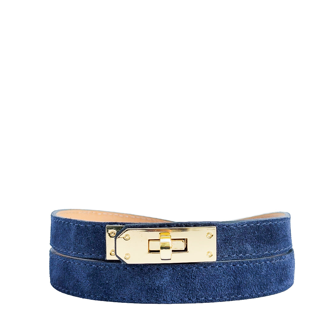 Cassandra Belt Camoscio Blu