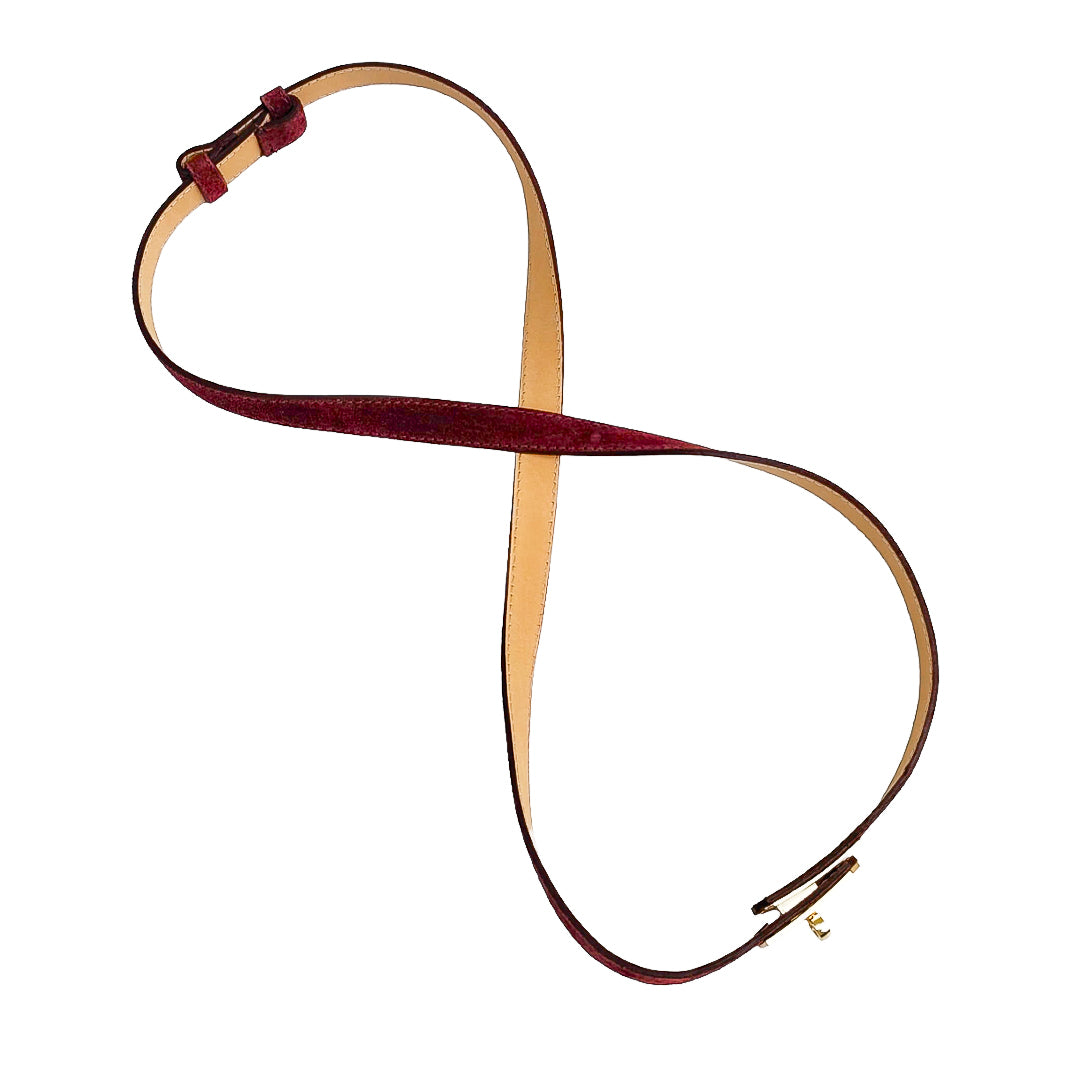 Cassandra Belt Camoscio Bordeaux