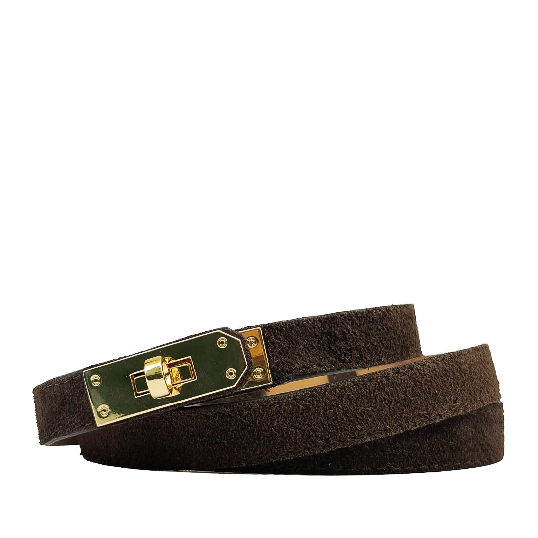 Cassandra Belt Camoscio Testa Di Moro