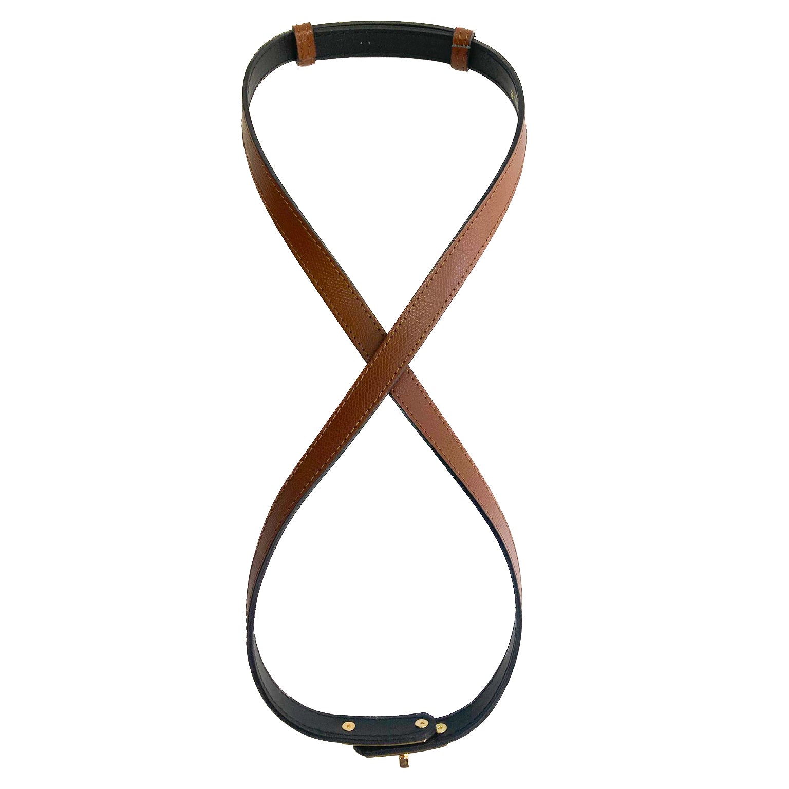 Cassandra-belt-vitello-cioccolato-otto-regolabile-pelle-vista-frontale