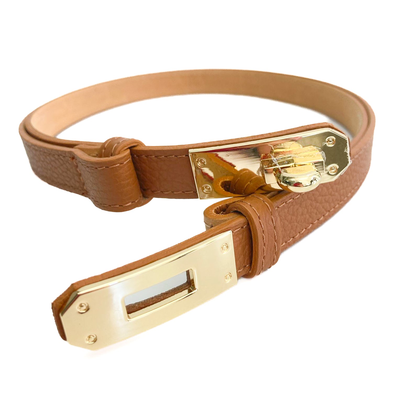 Cassandra-belt-vera-pelle-cuoio-vista-chiusura-aperta-regolabile