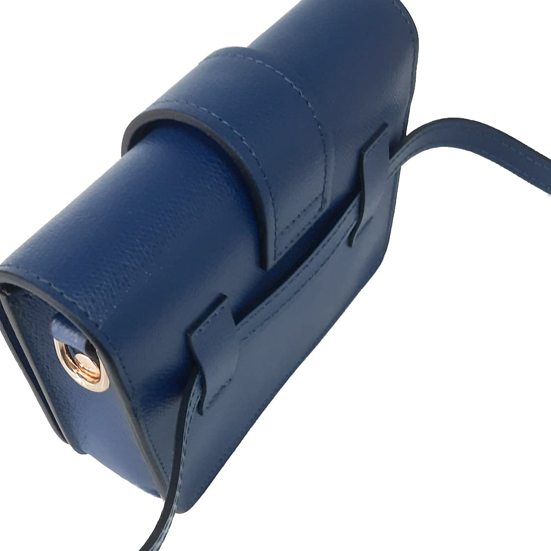 CREMONA-BAG-borsa-pochette-marsupio-vista-laterale-sopra-vitello-blu