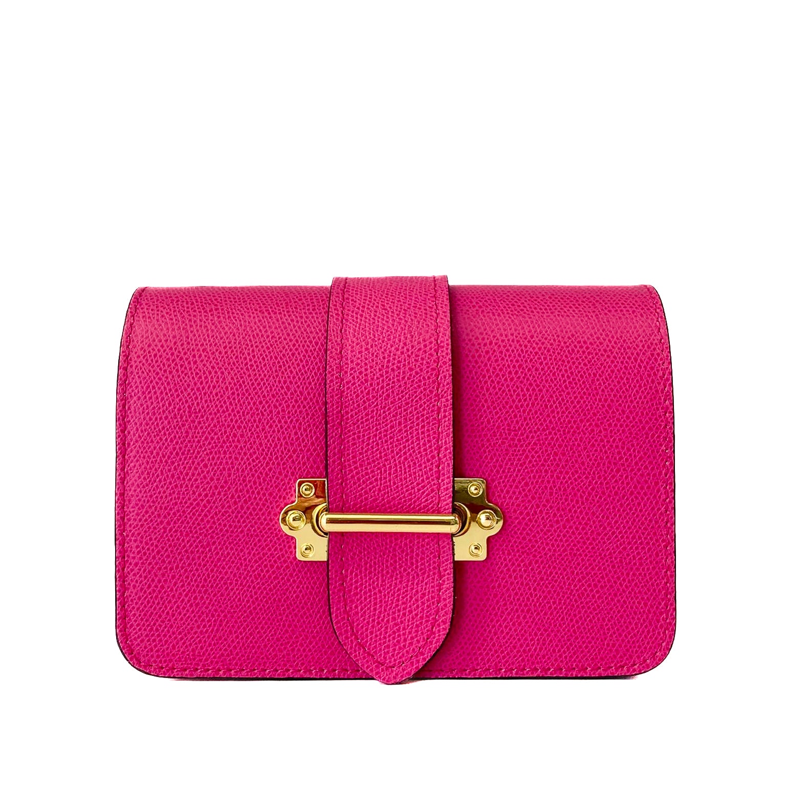 CREMONA-BAG-borsa-pochette-marsupio-vista-frontale-vitello-fucsia