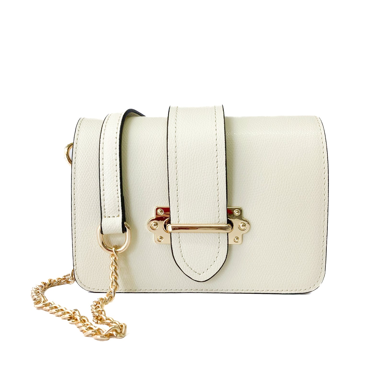 CREMONA-BAG-borsa-pochette-marsupio-vista-frontale-con-tracolla-vitello-panna