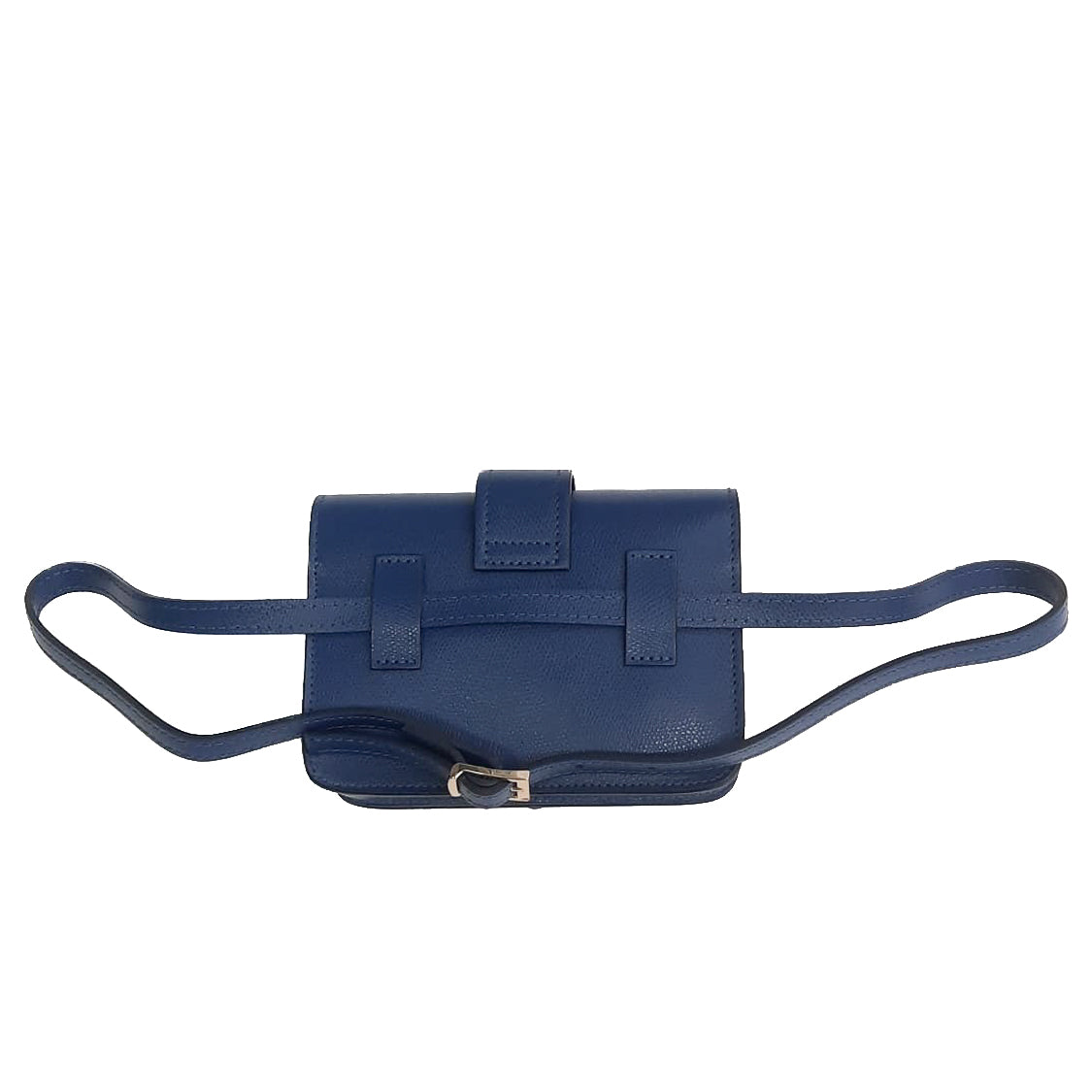 CREMONA-BAG-borsa-pochette-marsupio-vista-posteriore-aperta-vitello-blu