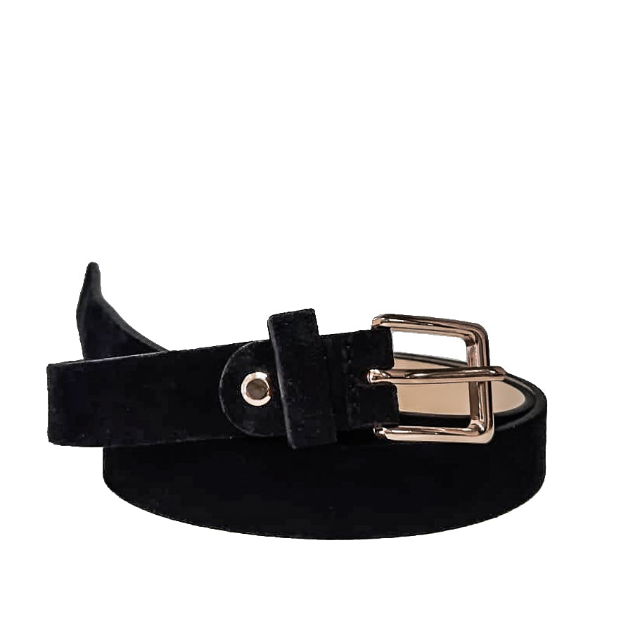 EMILIE-BELT-accessori-cinta-vista-frontale-camoscio-nero