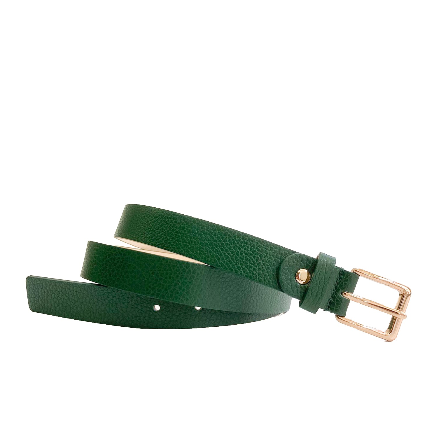 EMILIE-BELT-accessori-cinta-vista-frontale-srotolata-vitello-verdone