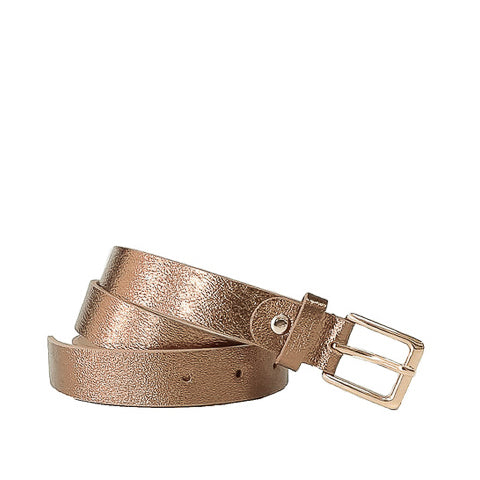 EMILIE-BELT-accessori-vista-frontale-vitello-laminato-rame