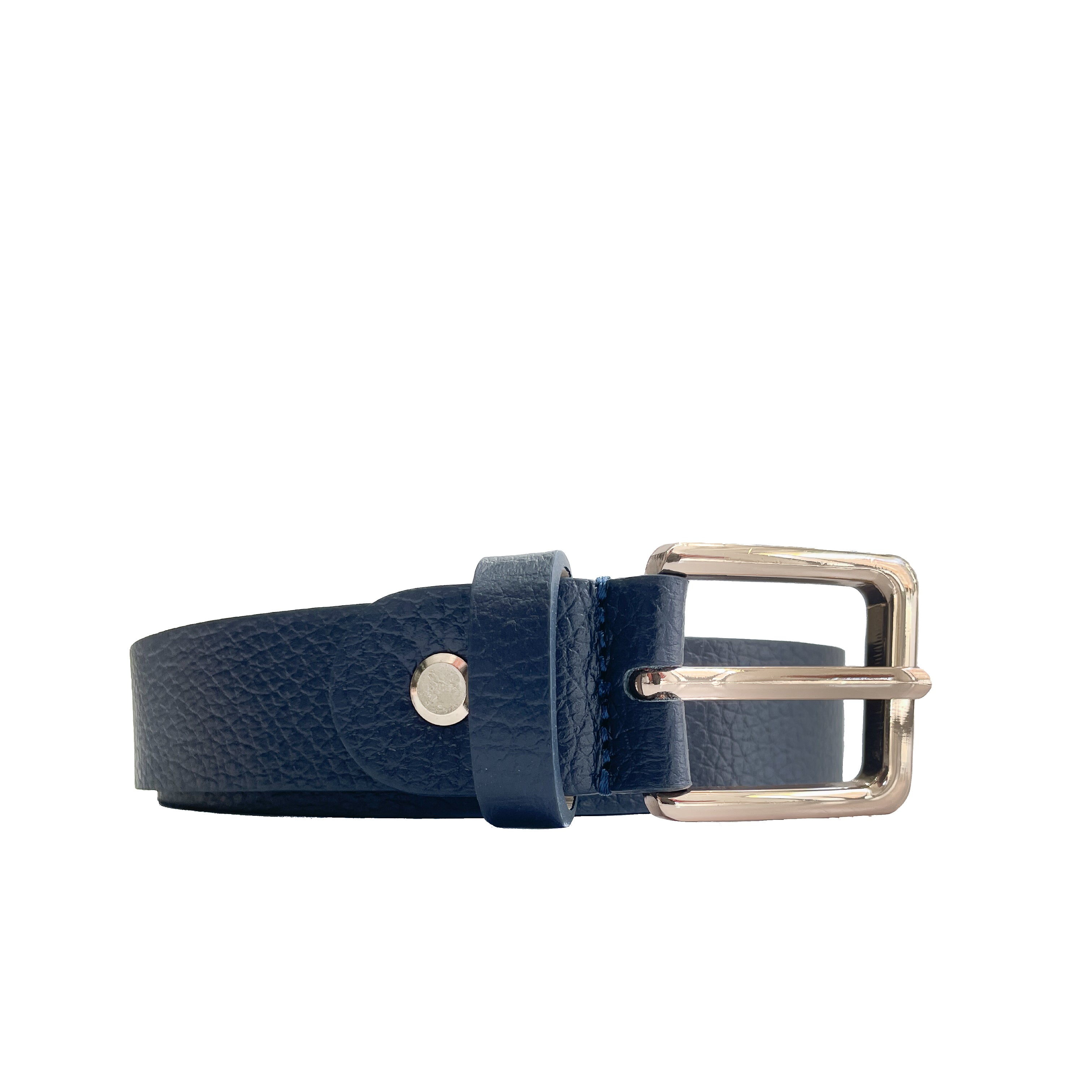 EMILIE-BELT-accessori-cinta-vista-frontale-diritta-vitello-blu-navy