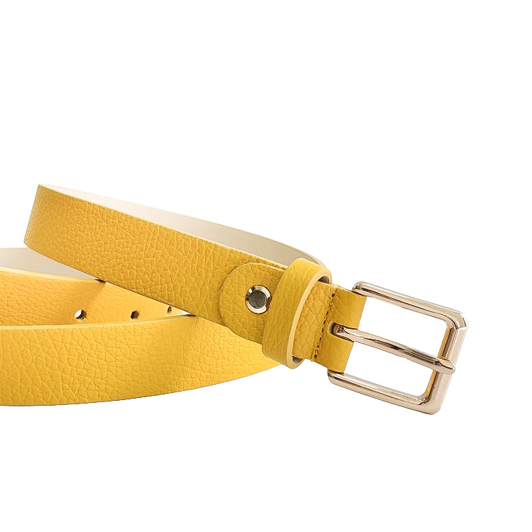 EMILIE-BELT-accessori-cinta-vista-frontale-fibbia-vicino-arrotolata-vitello-giallo