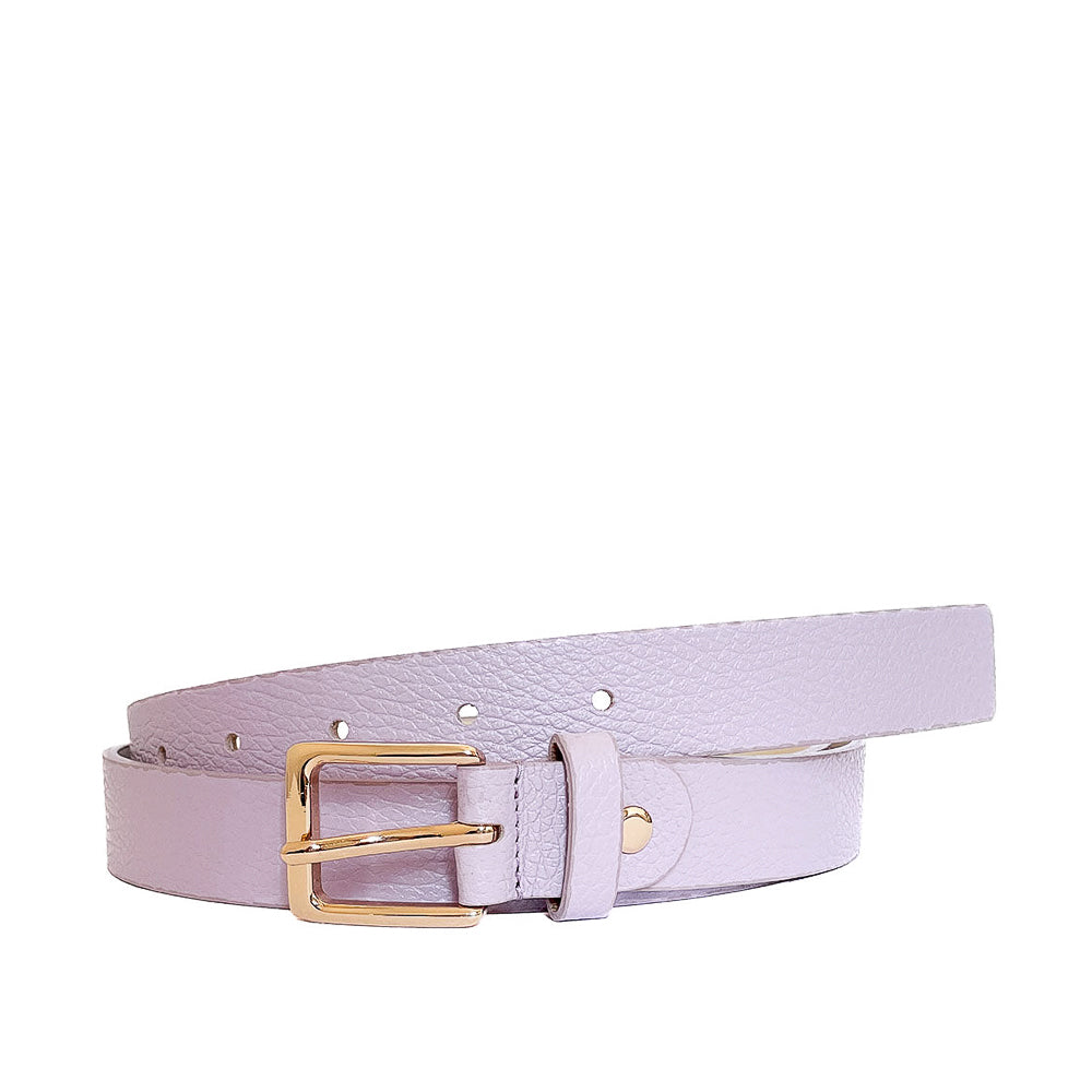 EMILIE-BELT-accessori-cinta-vista-frontale-arrotolata-vitello-lilla