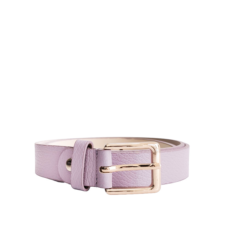 EMILIE-BELT-accessori-cinta-vista-frontale-diritta-vitello-lilla