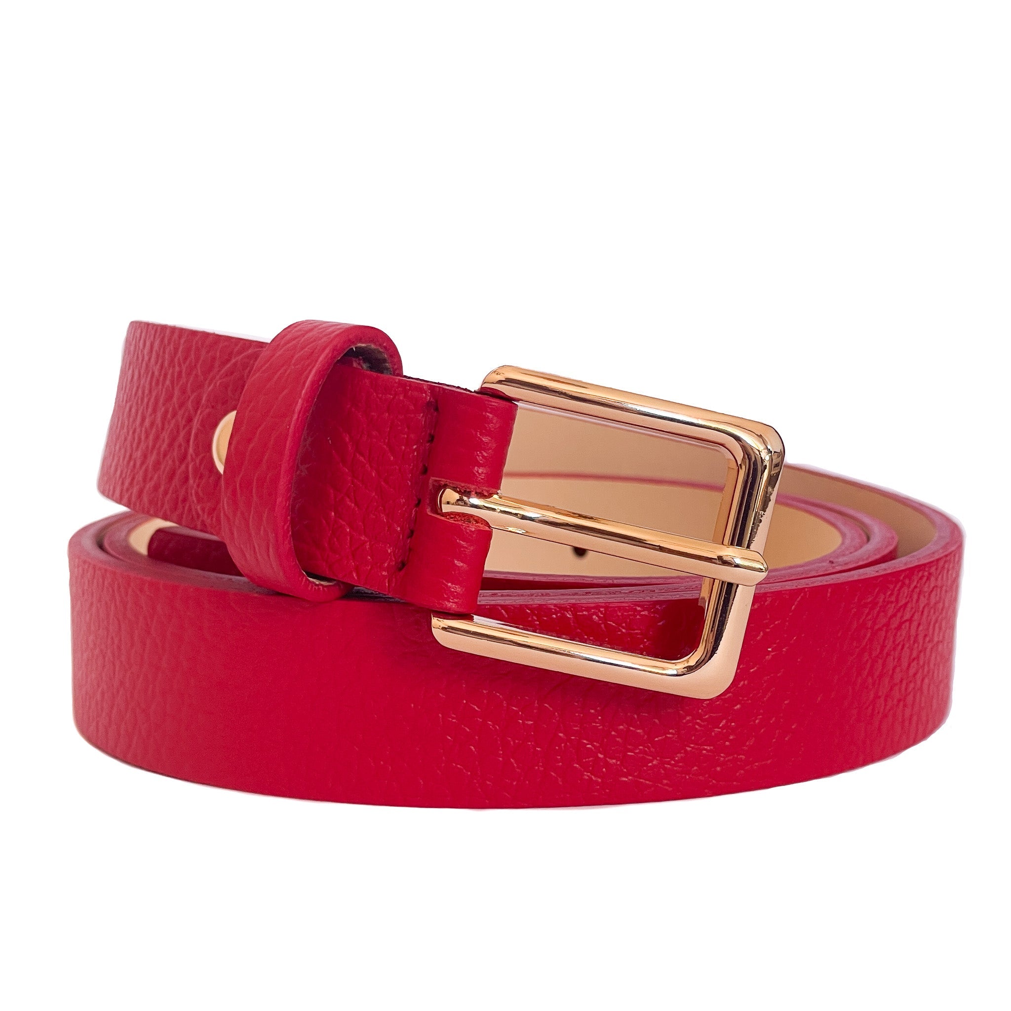 EMILIE-BELT-accessori-cinta-vista-frontale-vitello-rosso
