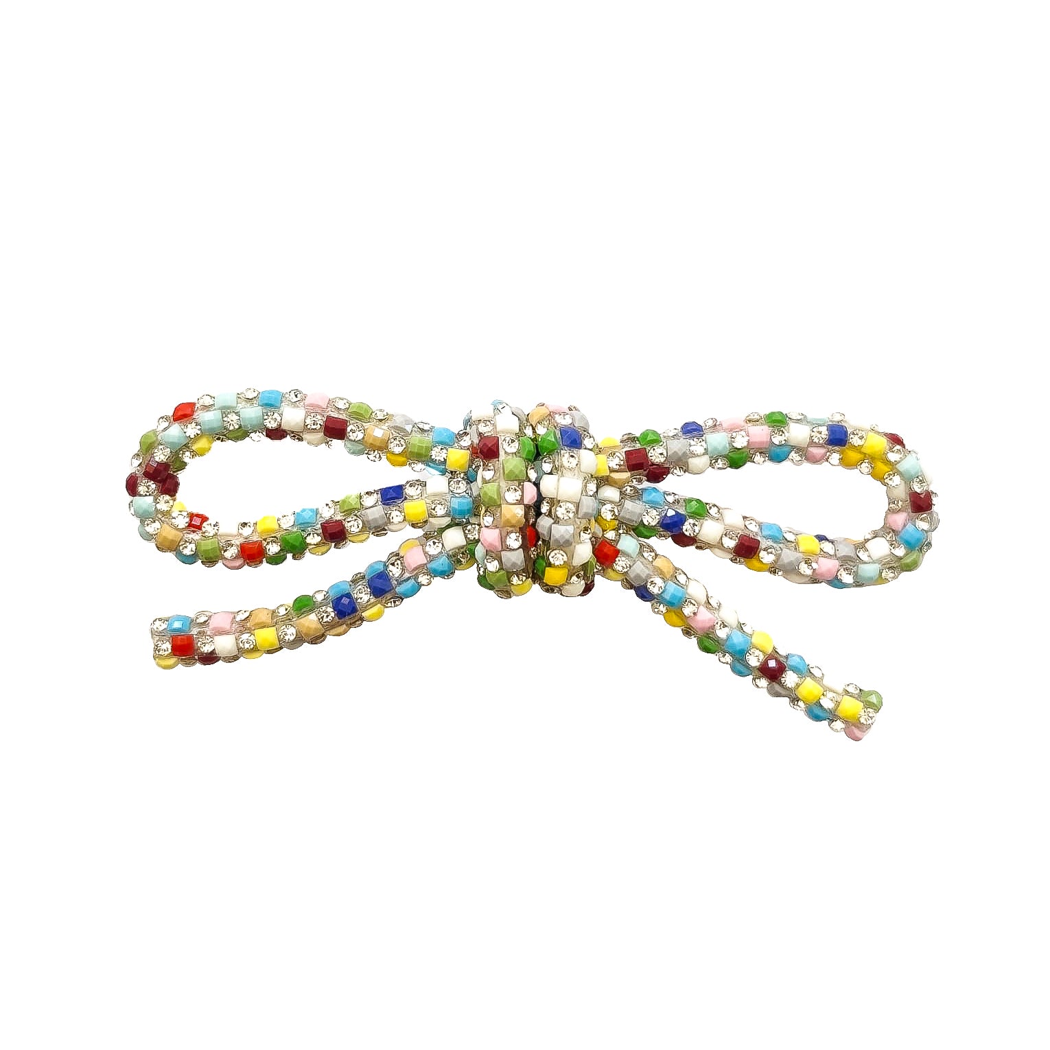 FIOCCO-PERLINE-accessori-per-scarpe-clip-vista-frontale-cotone-e-perline-multicolor