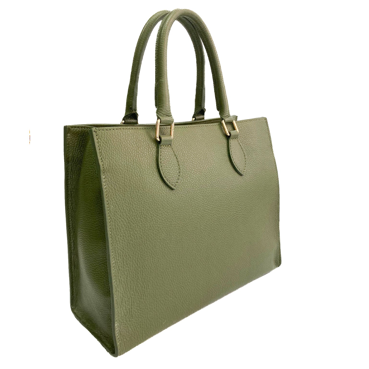FRANCOFORTE-BAG-borse-vista-laterale-vitello-verde-militare